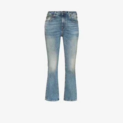 R13 Kick Fit Mid-rise Jeans In Blue