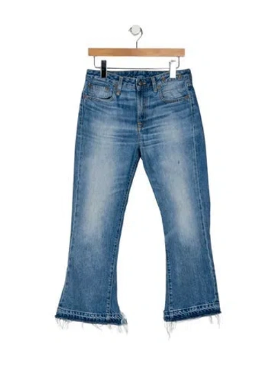 Pre-owned R13 Kick Straight Leg Jeans In Blue