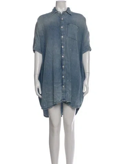 Pre-owned R13 Knee-length Dress In Blue