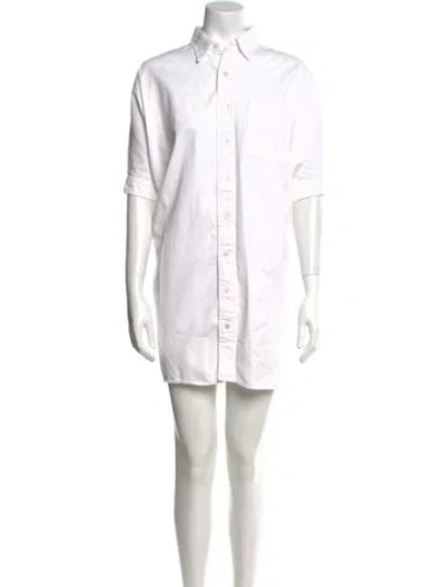 Pre-owned R13 Knee-length Dress In White