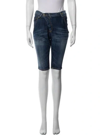 Pre-owned R13 Knee-length Shorts In Blue/white