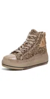 R13 Kurt High Top Sneakers Lt Brown Tweed In Multi