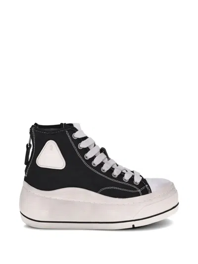 R13 Kurt High-top Platform Sneakers In Black