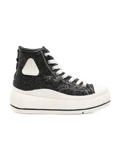 R13 Kurt Platform Sneakers In White