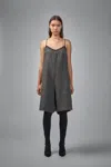 R13 Lace Trimmed Romper In Gray