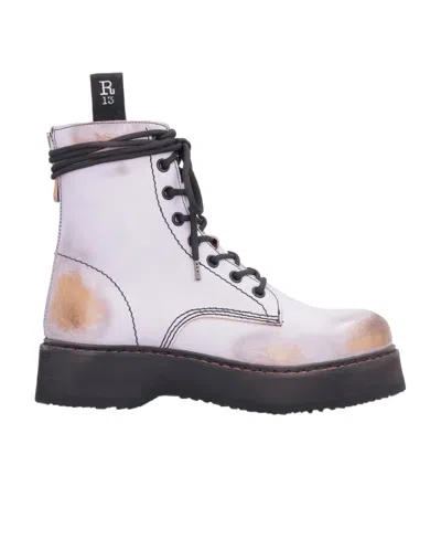 R13 LACE-UP BOOTS