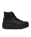 R13 Black Kurt High Top Sneakers In Black