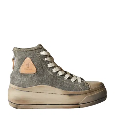 R13 Lace-up High-top Sneakers In Nude