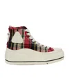 R13 Lace-up High-top Sneakers In Nude