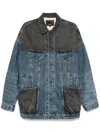 R13 Lacey Trucker Jacket In Blue