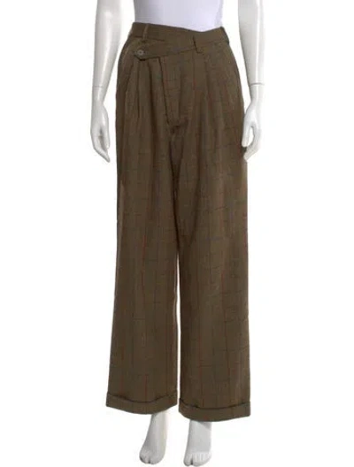 Pre-owned R13 Lambswool Wide Leg Pants In Brown