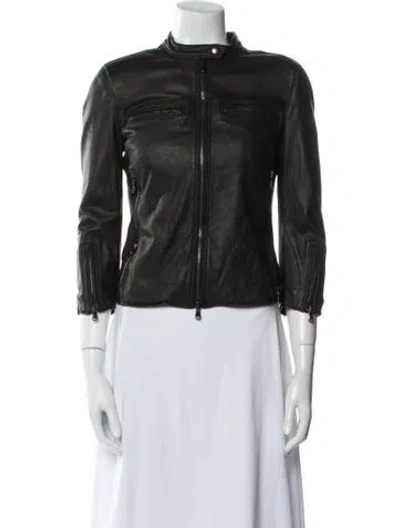 Pre-owned R13 Leather Biker Jacket In Black