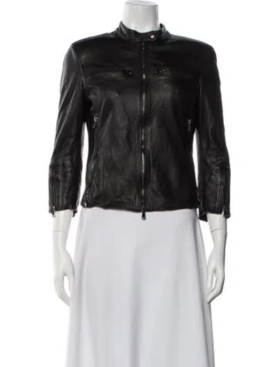 Pre-owned R13 Leather Biker Jacket In Black