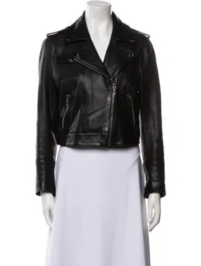 Pre-owned R13 Leather Biker Jacket In Black