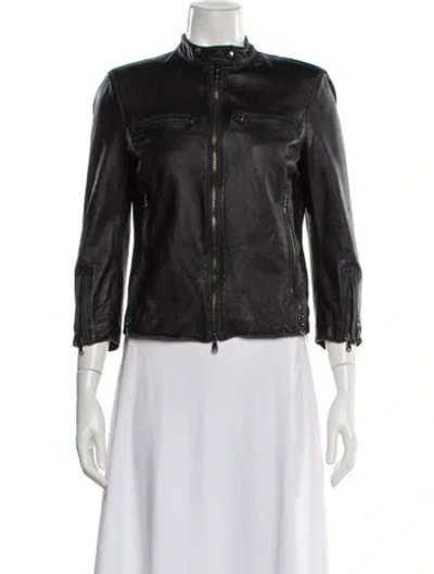 Pre-owned R13 Leather Biker Jacket In Black