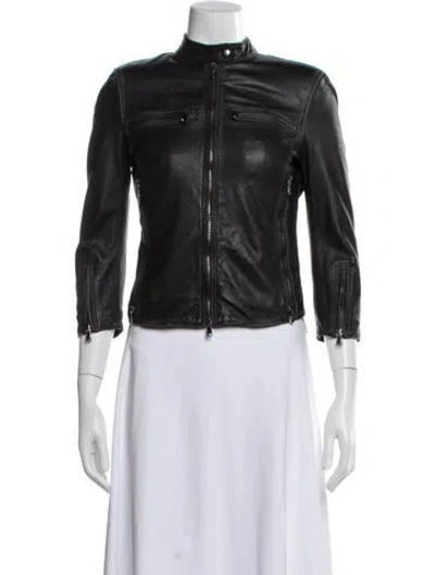 Pre-owned R13 Leather Biker Jacket In Black