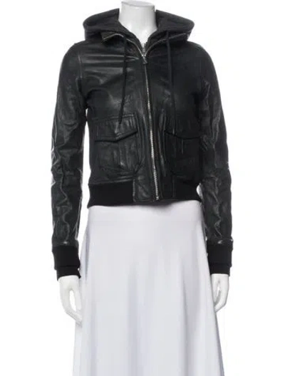Pre-owned R13 Leather Biker Jacket In Black