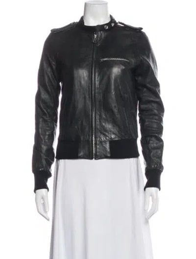 Pre-owned R13 Leather Biker Jacket In Black