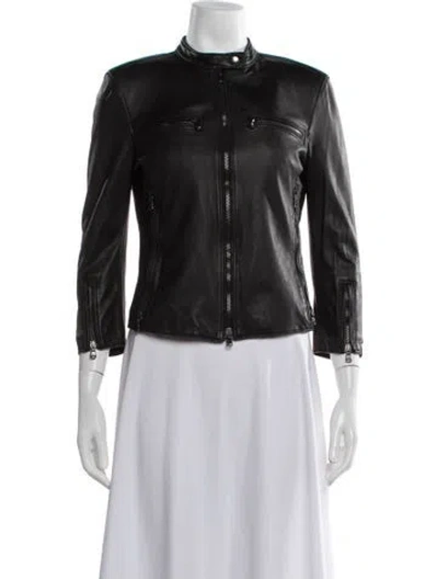 Pre-owned R13 Leather Biker Jacket In Black