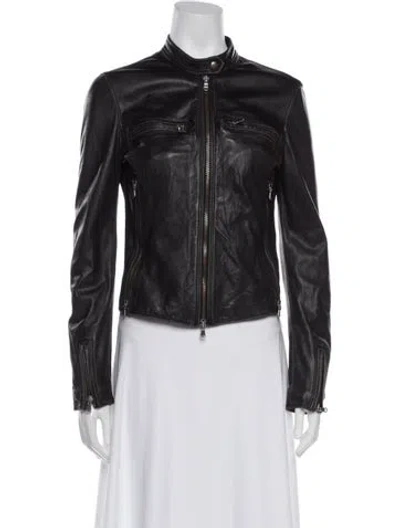 Pre-owned R13 Leather Biker Jacket In Black