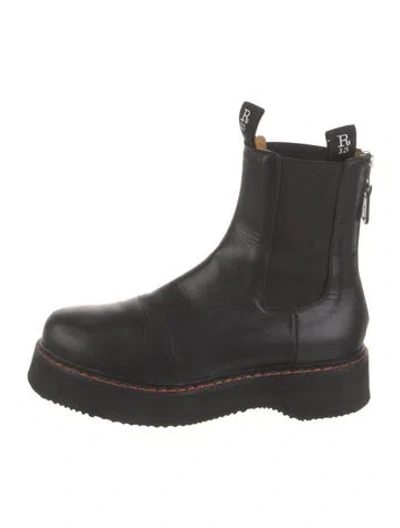 Pre-owned R13 Leather Chelsea Boots In Black
