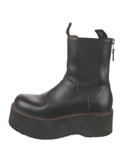 Pre-owned R13 Leather Chelsea Boots In Black