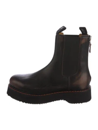 Pre-owned R13 Leather Chelsea Boots In Black