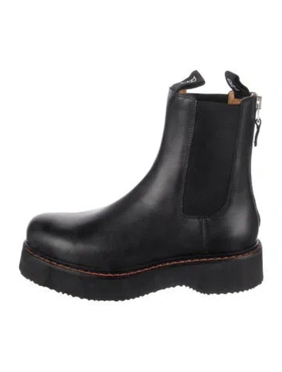 Pre-owned R13 Leather Chelsea Boots In Black