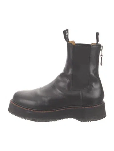 Pre-owned R13 Leather Chelsea Boots In Gray
