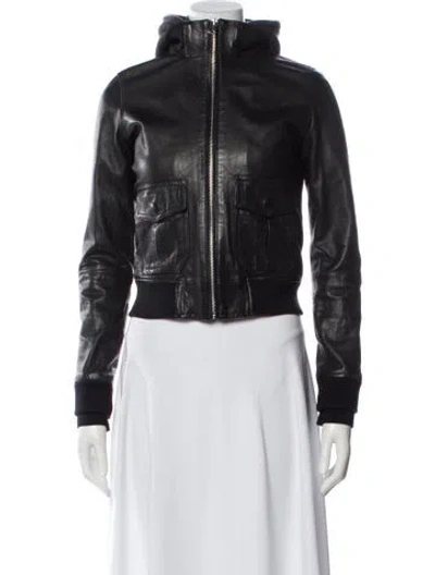 Pre-owned R13 Leather Jacket In Black