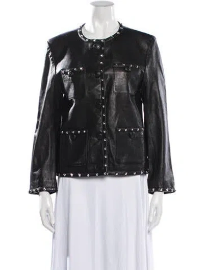 Pre-owned R13 Leather Jacket In Black