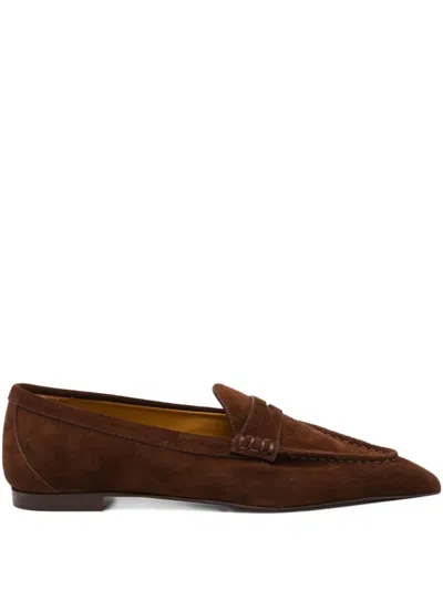 R13 Leather Loafers In Brown