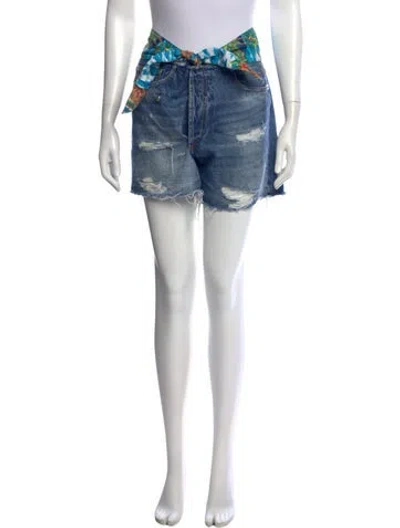 Pre-owned R13 Leather Mini Shorts In Multi