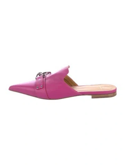 Pre-owned R13 Leather Mules In Pink