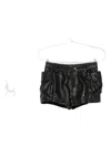 R13 Leather Shorts In Black
