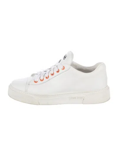 Pre-owned R13 Leather Sneakers In White