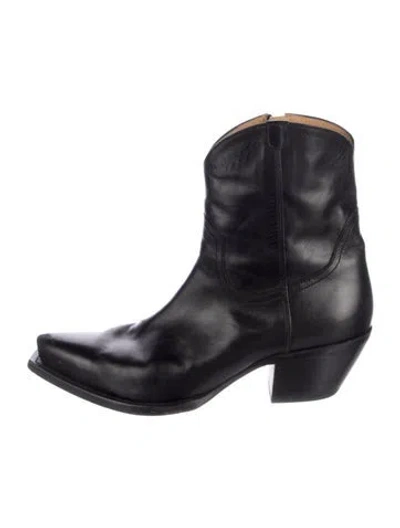 Pre-owned R13 Leather Western Boots In Black