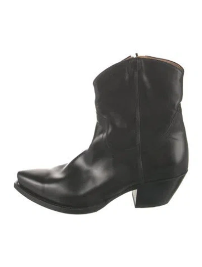 Pre-owned R13 Leather Western Boots In Black