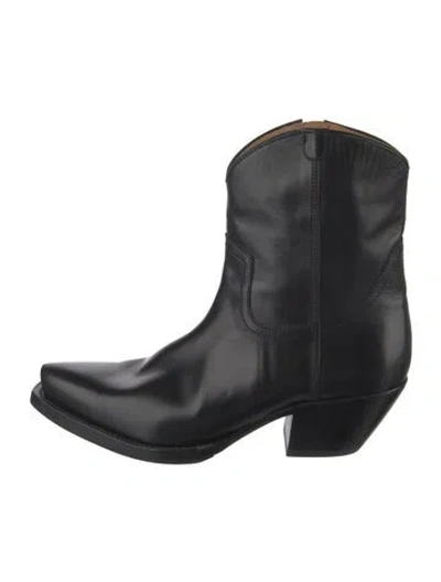Pre-owned R13 Leather Western Boots In Black