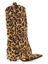 R13 Leopard Print High Boots In Multi