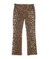 R13 Leopard Print Jeans In Black