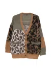 R13 Leopard-pattern Cardigan In Brown