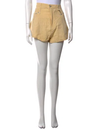 Pre-owned R13 Linen Mini Shorts W/ Tags In Neutrals