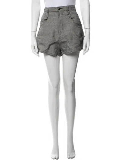 Pre-owned R13 Linen Mini Shorts In White
