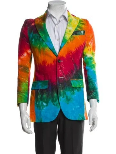 Pre-owned R13 Linen Printed Blazer In Multi