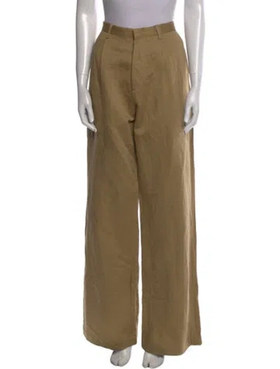Pre-owned R13 Linen Wide Leg Pants In Neutral