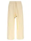 R13 Crop Style Fleece Cotton Joggers In White