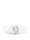 R13 Logo Belt In White