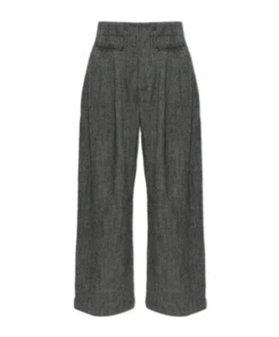 R13 Logo Casual Pants In Gray
