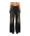 R13 Logo Denim Pants In Black
